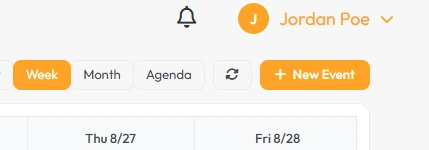New event button