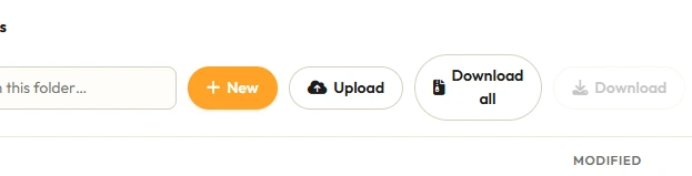 Upload button