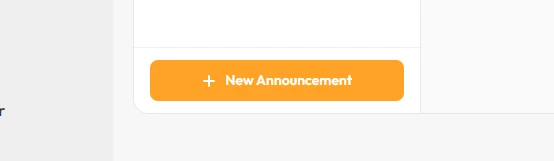 New announcement button
