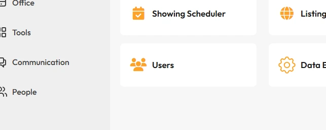 Settings, Users section