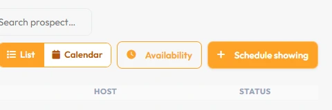 Schedule a showing button