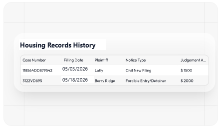 Housing Records